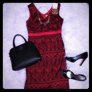 Red & Black Lace Valentine's Day Dress